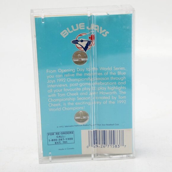 Vintage 1992 Toronto Blue Jays Championship Season Cassette Tape Commentary - Picture 2 of 5